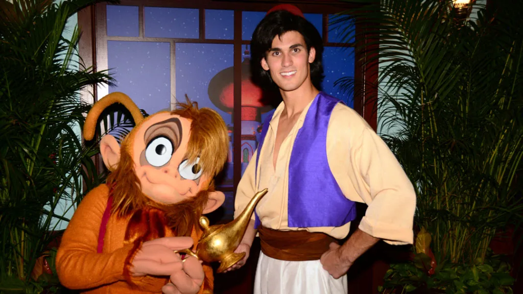 Abu and Aladdin at Mickey's Not So Scary Halloween Party 2014