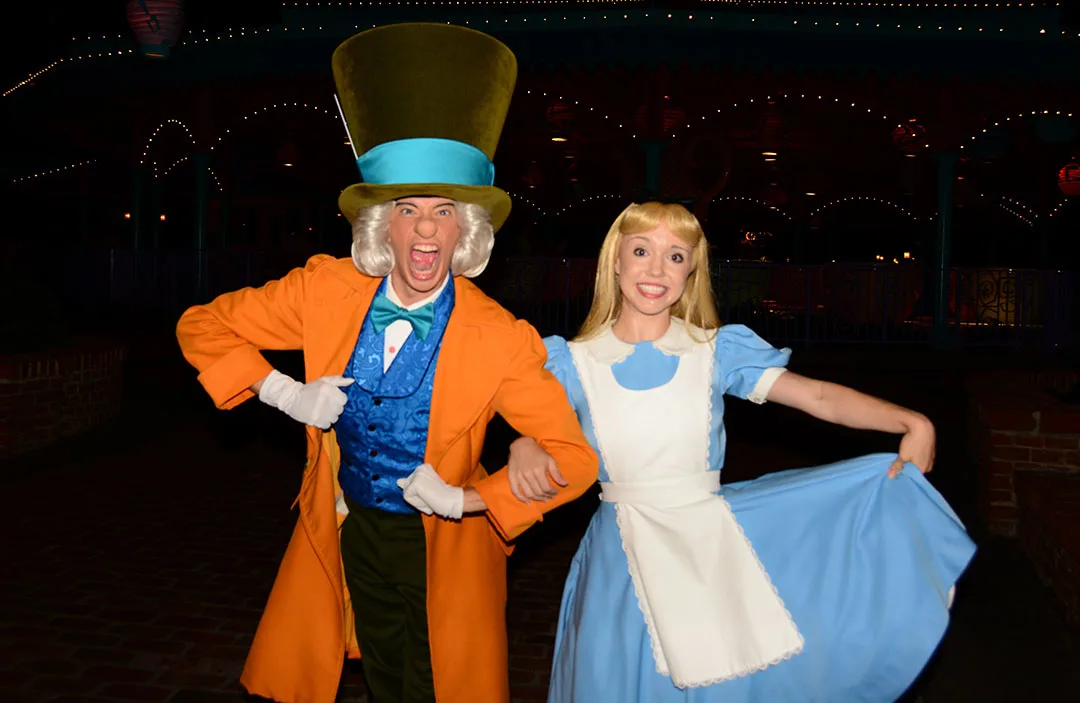 Mickey's Not So Scary Halloween Party 2014 Mad Hatter and Alice