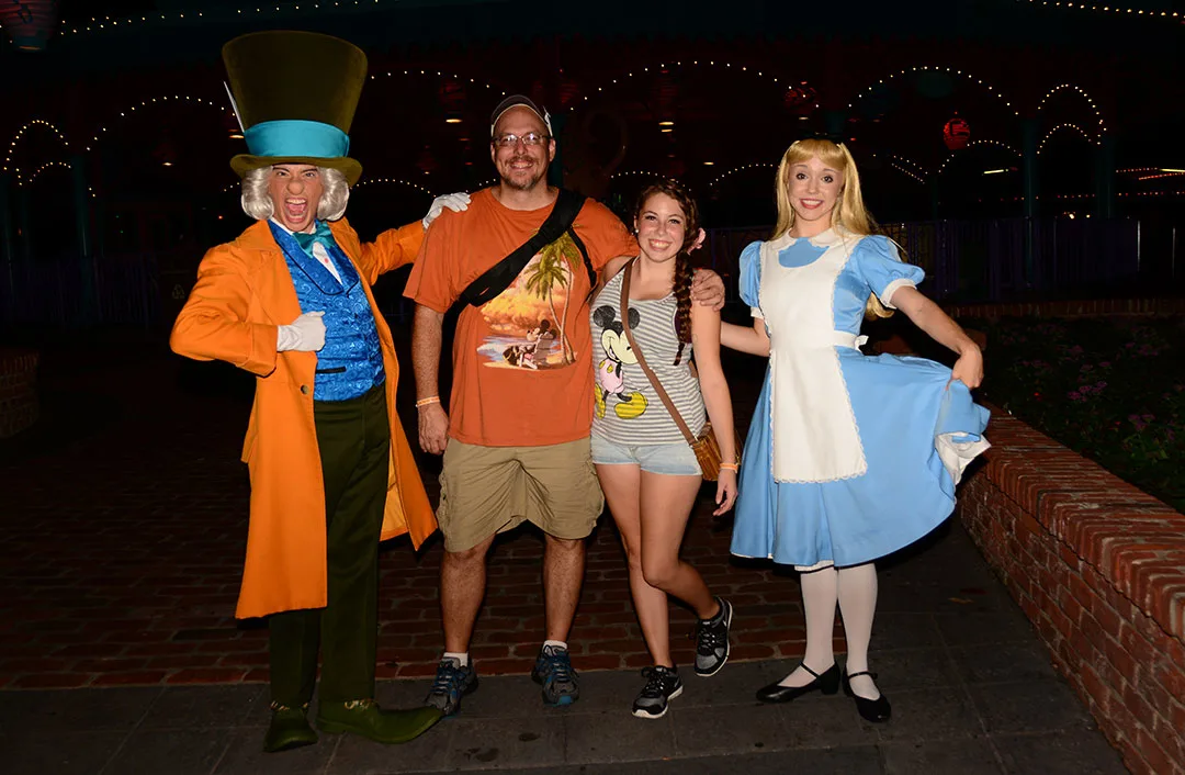Mickey's Not So Scary Halloween Party 2014 Mad Hatter and Alice