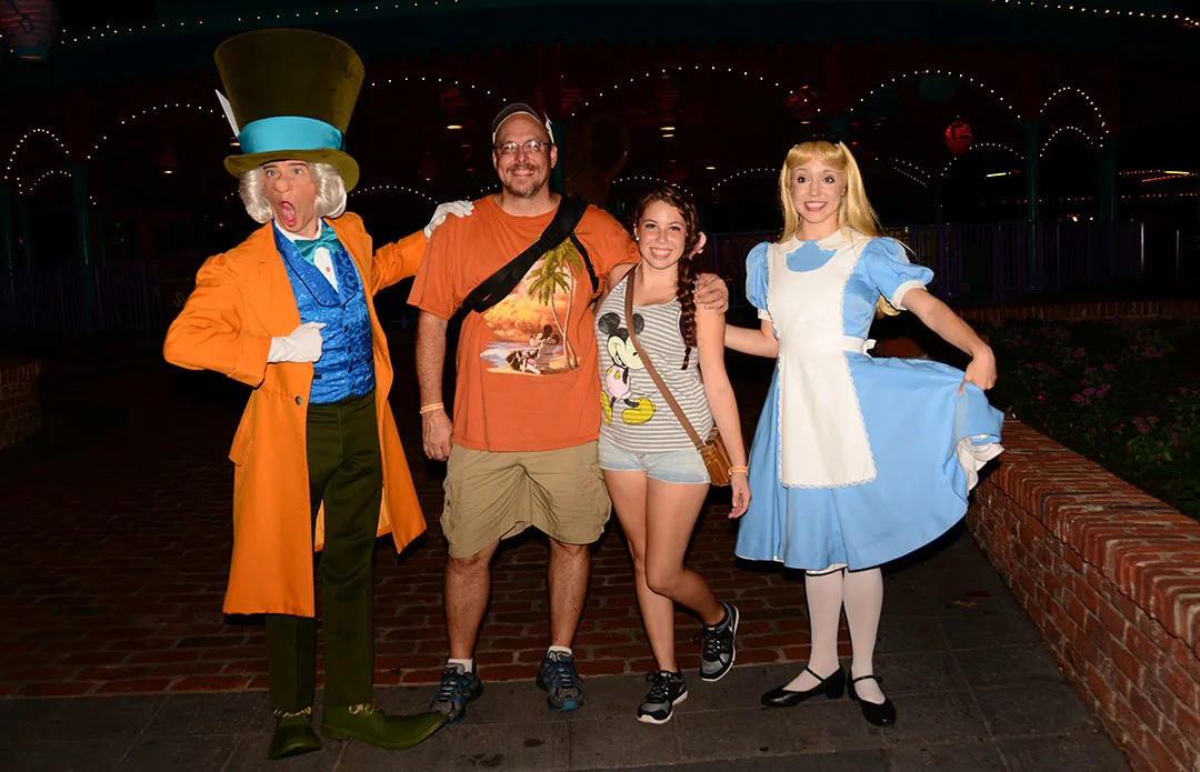 Mickey's Not So Scary Halloween Party 2014 Mad Hatter and Alice