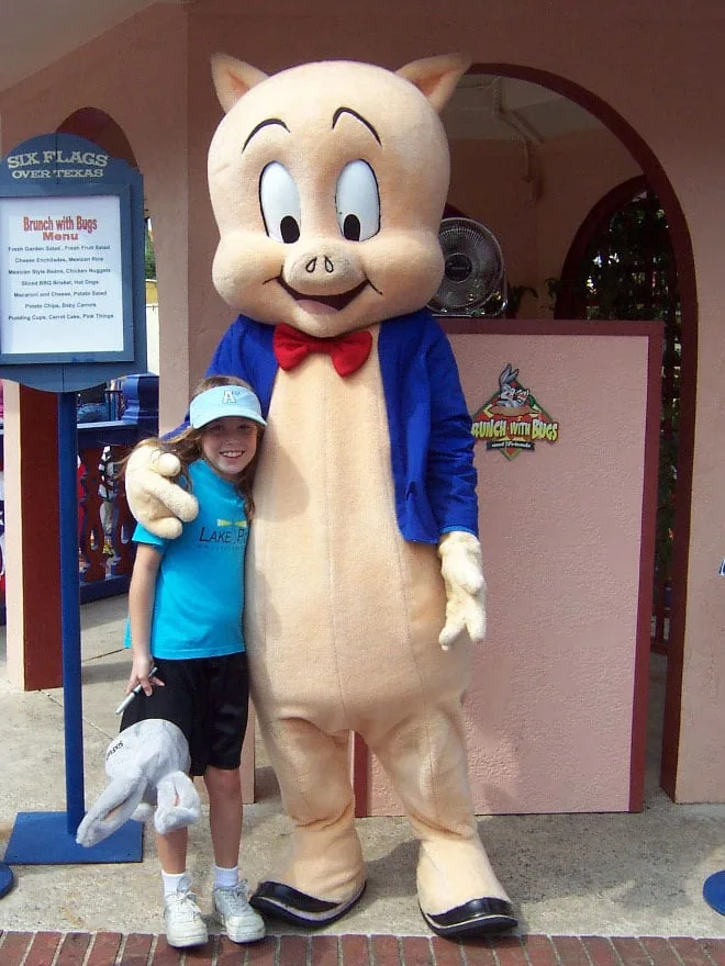 Porky Pig Six Flags Texas 2006