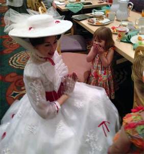 Mary Poppins at 1900 Park Fare at the Grand Floridian Resort at Disney World