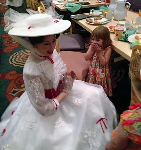 Mary Poppins at 1900 Park Fare at the Grand Floridian Resort at Disney World