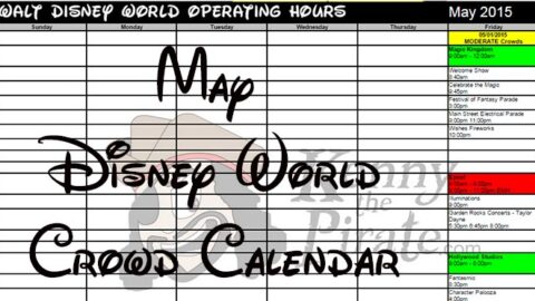 May 2016 Disney World Crowd Calendar and Park Hours updated