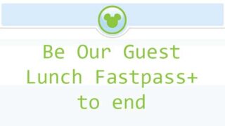 Be Our Guest Lunch Fastpass+ to end soon.  Is breakfast coming?