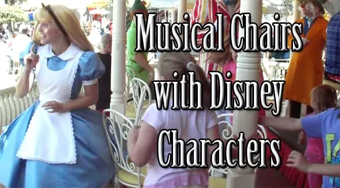musical chairs with Disney characters