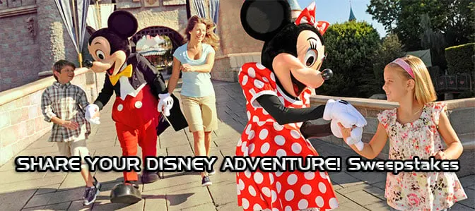 share your disney adventure sweepstakes