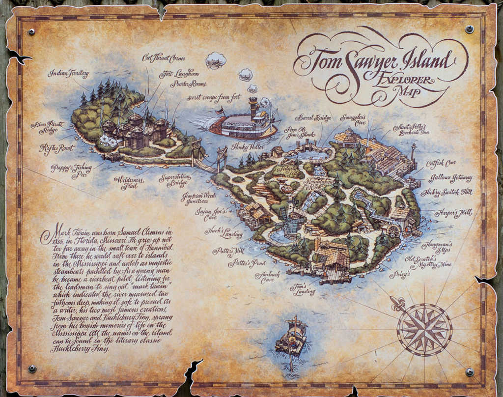 tom sawyer island map