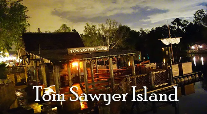 tom sawyer island rafts frontierland magic kingdom walt disney world