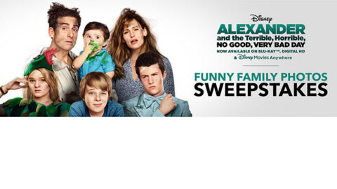 Disney’s ALEXANDER and the Terrible, Horrible, NO GOOD, VERY BAD DAY Sweepstakes.