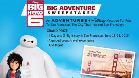 Big Hero 6 Big Adventure Sweepstakes