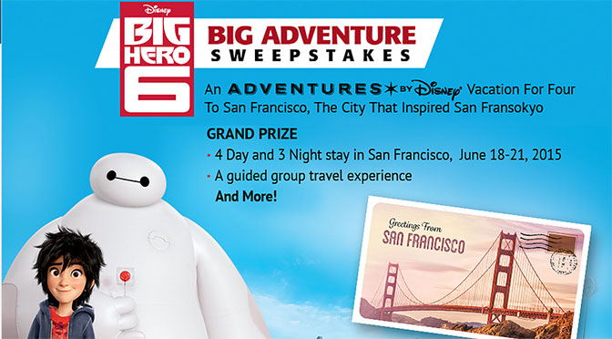 Disney Big Hero 6 Big Adventure Sweepstakes l kennythepirate.com