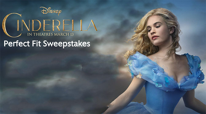 cindella perfect fit disney world sweepstakes