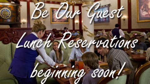 Disney officially confirms Be Our Guest LUNCH reservations
