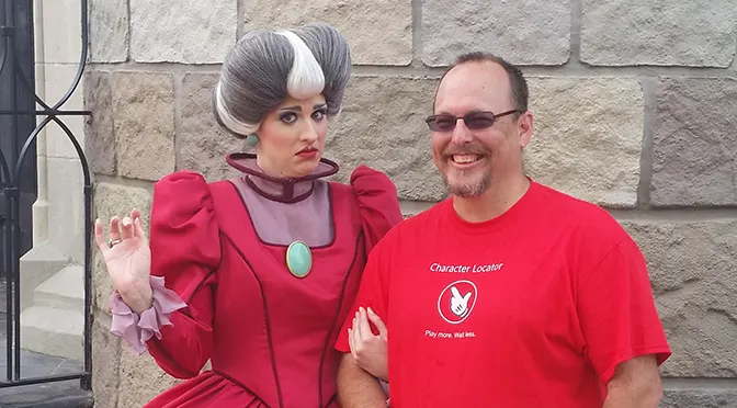 Lady Tremaine meet and greet in the Magic Kingdom at Walt Disney World
