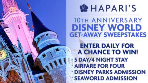 HAPARI’s 10th Anniversary Disney World Get-Away Sweepstakes
