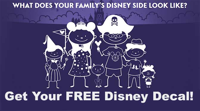 Get your free show your Disney Side Decal