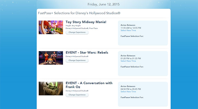 Star Wars Weekends Fastpass for Shows including Frank Oz
