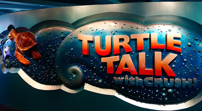 Turtle Talk with Crush at Epcot in Walt Disney World