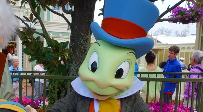 jiminy cricket walt disney world animal kingdom meet and greet location and schedule