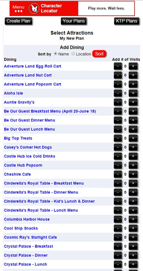 Character Locator App for Disney World now offering Touring Plans 15