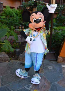 Mickey Mouse at Disney's Aulani Character Breakfast Meal at Makahiki