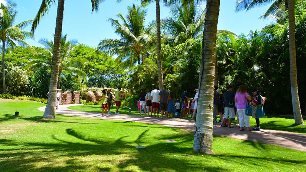 Halawai Lawn at Disney's Aulani in Oahu Hawaii