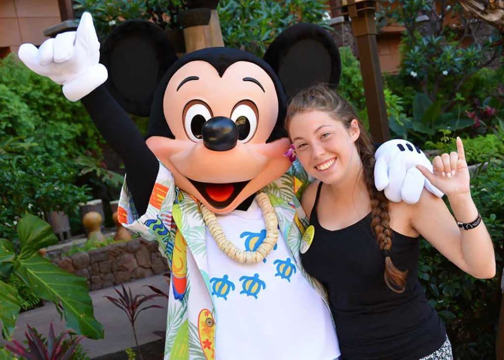 Mickey Mouse at Disney's Aulani Character Breakfast Meal at Makahiki