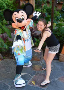 Mickey Mouse at Disney's Aulani Character Breakfast Meal at Makahiki