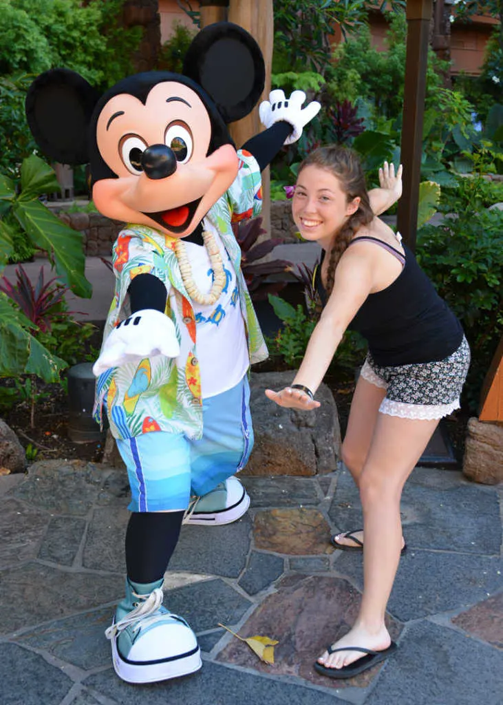 Mickey Mouse at Disney's Aulani Character Breakfast Meal at Makahiki