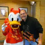Donald Duck as Devil at Inventions Brunch in Disneyland Paris 2014