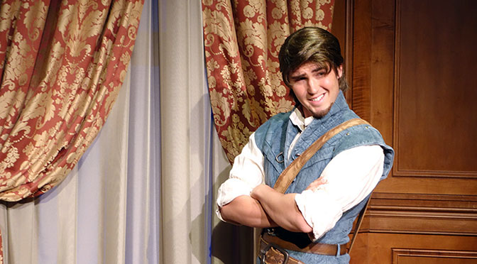 Flynn Rider Play Test in Fantasyland in Walt Disney World Magic Kingdom kennythepirate