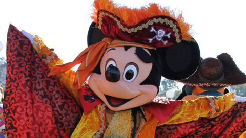 Worldwide Wednesday:  Mickey Mouse in Pirate costume for Halloween at Disneyland Paris