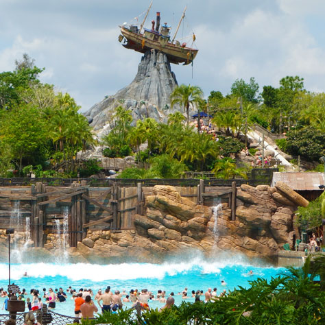 Surf Wave Pool at Disney's Typhoon Lagoon Water Park