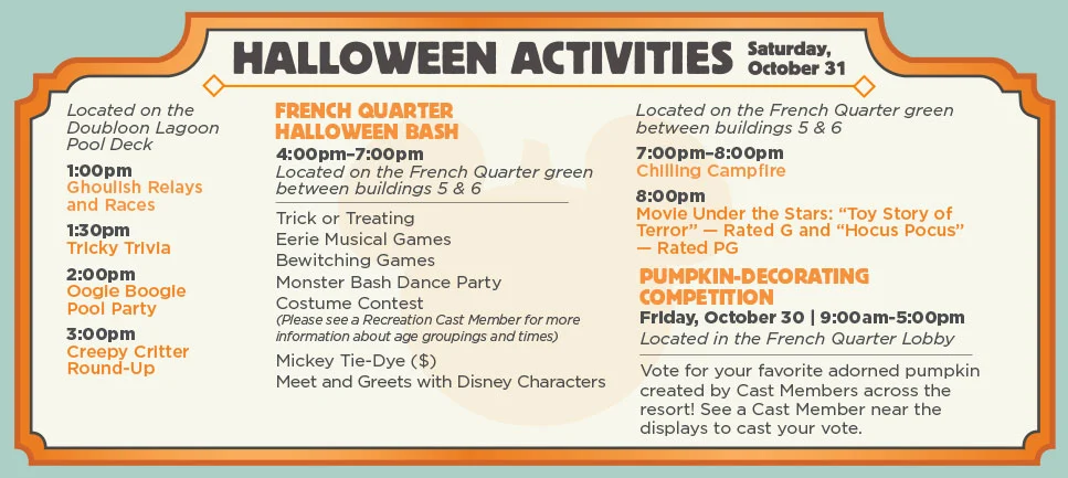 Halloween 2015 Port Orleans French Quarter