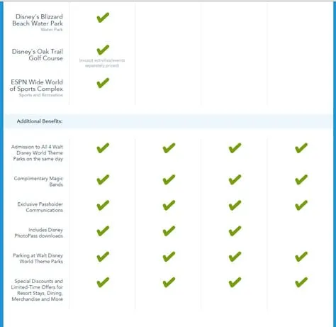 Disney World Annual Pass Benefit 2