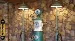 Dinoco gas pump at Radiator Springs Racers