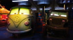 Fillmore and Sarge in Radiator Springs Racers