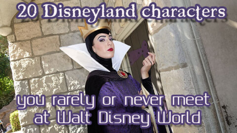 More than 20 Disneyland characters you rarely or never meet at Walt Disney World