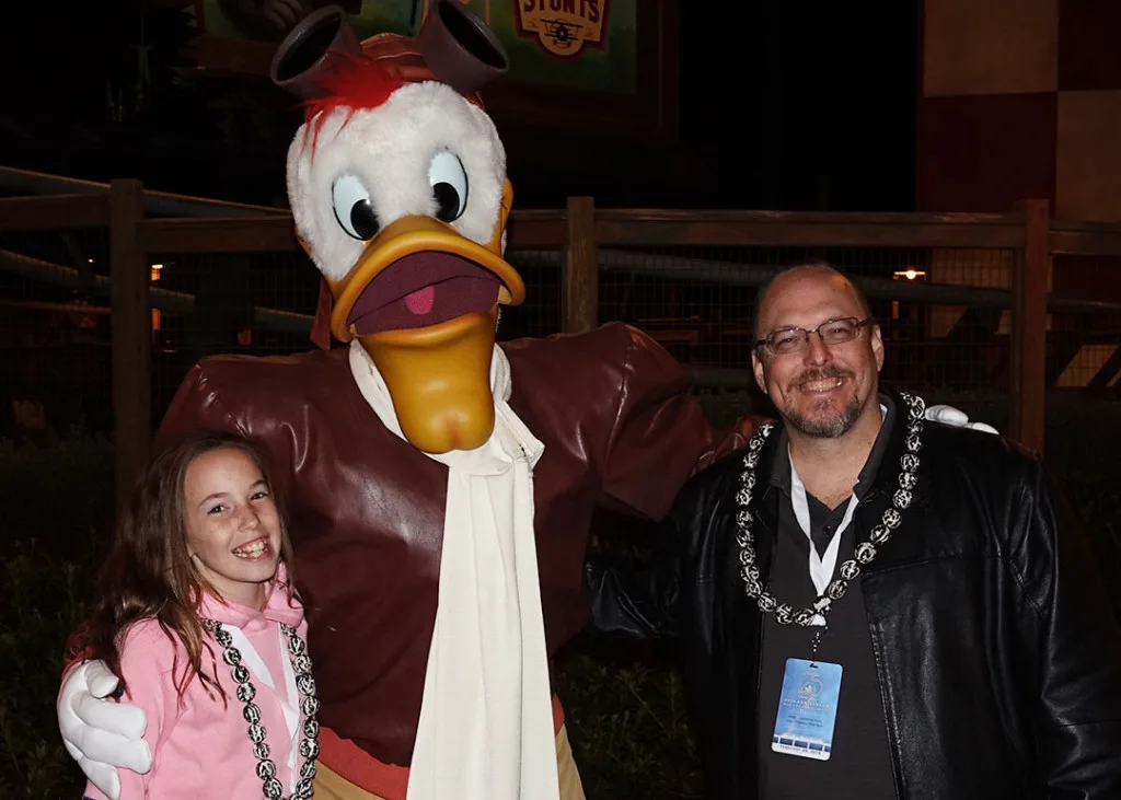 DVC 25th Anniversary Party at Magic Kingdom in Disney World Launchpad McQuack #dvc25