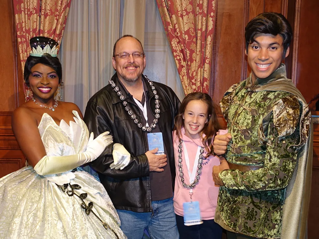 DVC 25th Anniversary Party at Magic Kingdom in Disney World tiana & naveen #dvc25