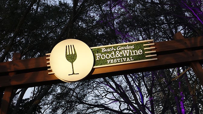 Busch Gardens Food and Wine Festival 2017 music lineup