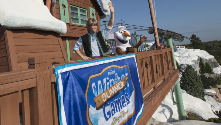 Olaf and Kristoff are almost ready for the “Frozen games”
