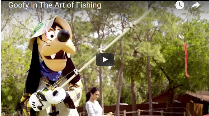 Goofy in the Art of Fishing live action video