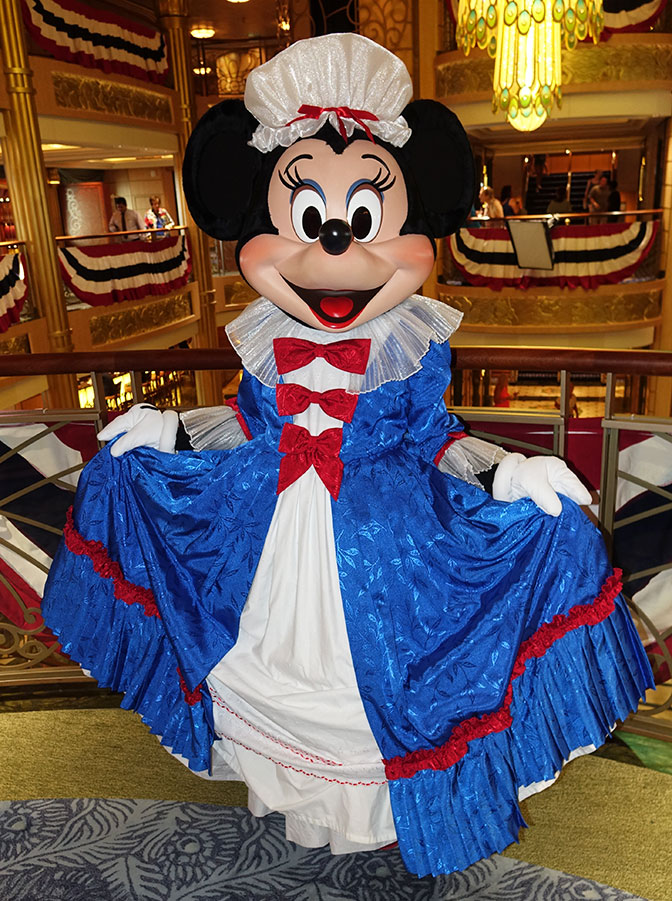 Patriotic Minnie on the Disney Fantasy July 2016