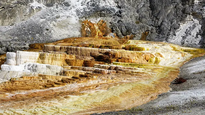 Yellowstone Day 2 Mammoth Hot Springs Terraces