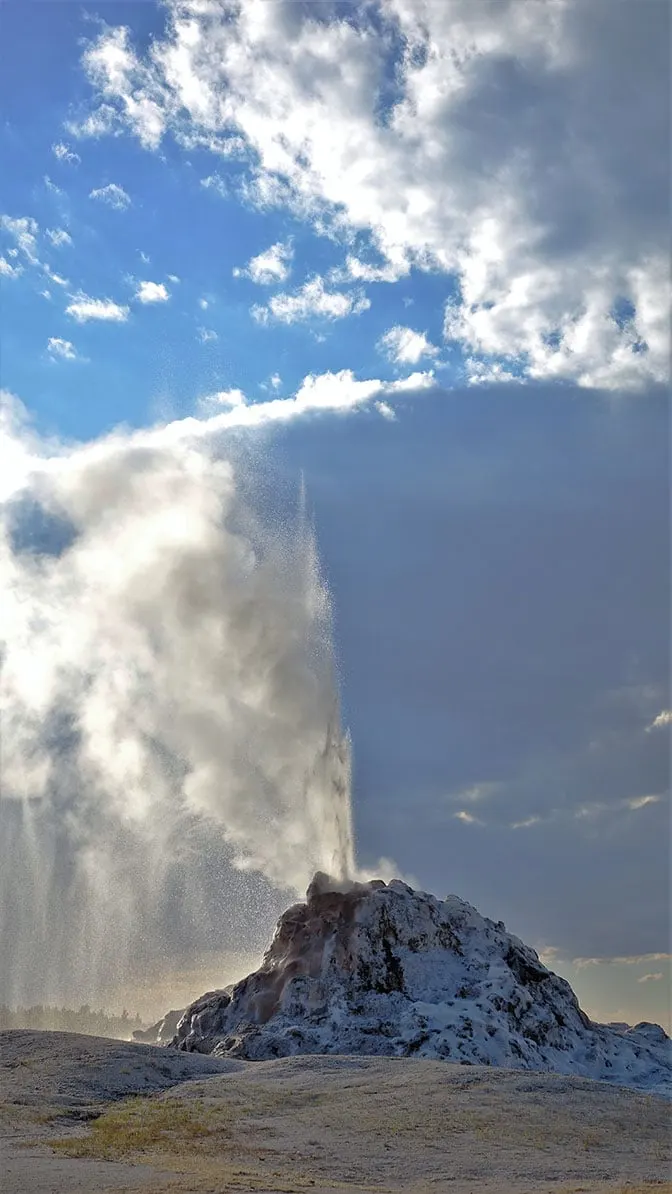 Yellowstone Day 3 White Dome Geyser