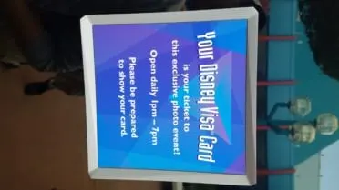 Epcot Chase Disney Visa character meet NEW location!