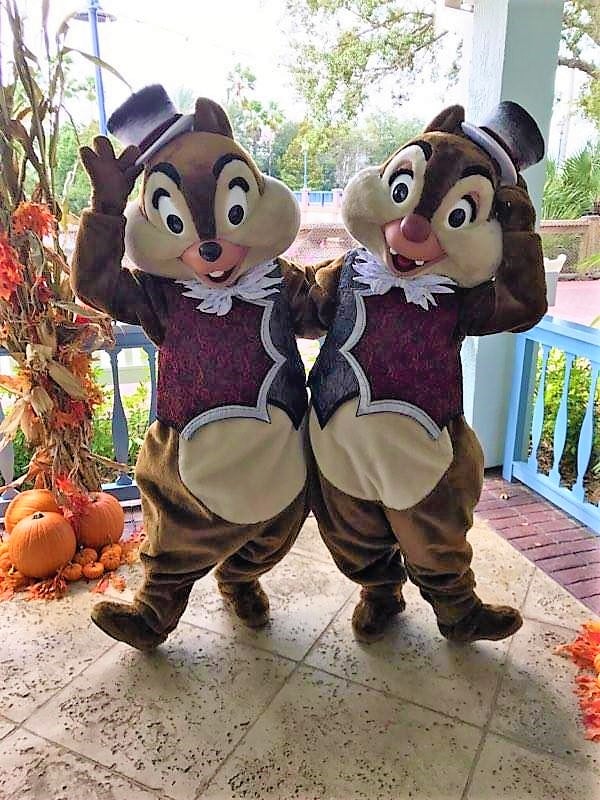 Chip n Dale in Halloween Costumes at Old Key West