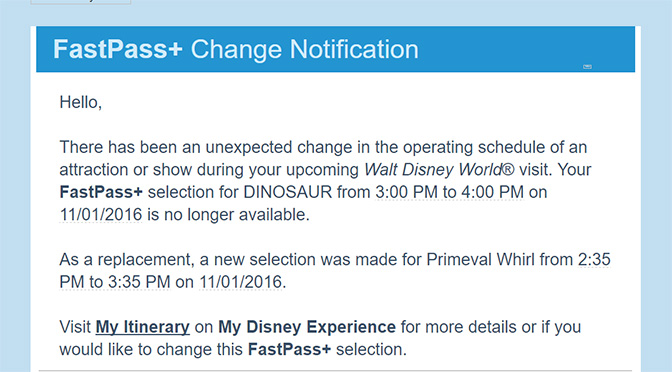 Refurbishment for Dinosaur in Disney’s Animal Kingdom has been extended.